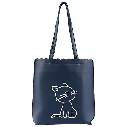 Сумка на молнии с волнистым краем Котёнок(кожзам)(35х30) - фото 1