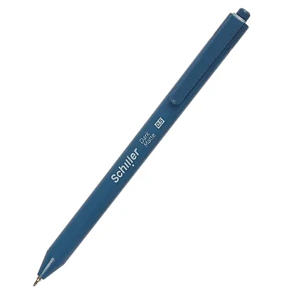 Ручки шариковые автоматические синие 12 штук "Dark Matte" 0,5 мм, в ассортименте, Schiller - фото 10