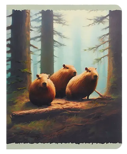 Тетрадь в клетку "Утро в сосновом бору", 48 листов, в ассортименте - фото 4