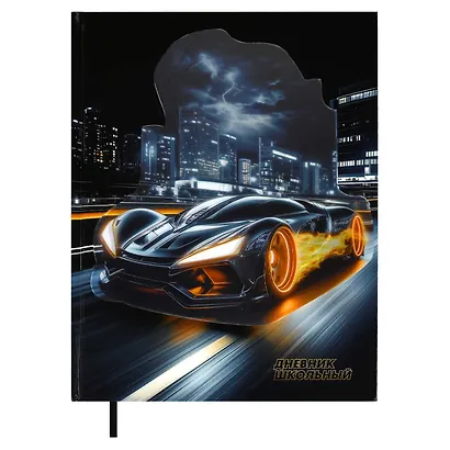 Дневник шк. "Урбан авто" тв.переплёт, глянц.ламинация, пантон, ляссе, универс.шпаргалка - фото 1