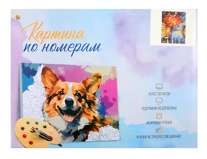Картина по номерам 30х40 см. 30 цветов. На подрамнике. "Яркий вечер в Венеции" - фото 2
