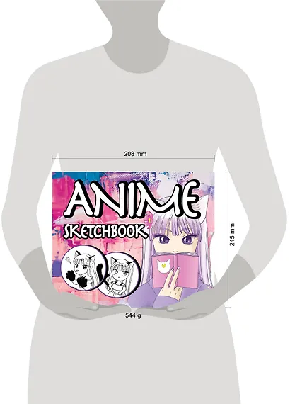 Скетчбук «Аниме », 48 листов - фото 6