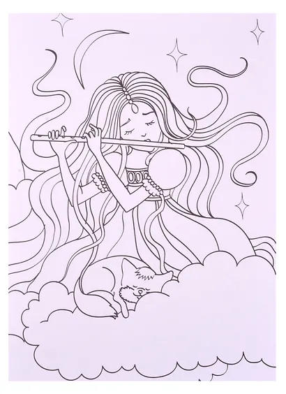 Рыцари, принцессы и феи. Раскраска-гармошка - фото 2