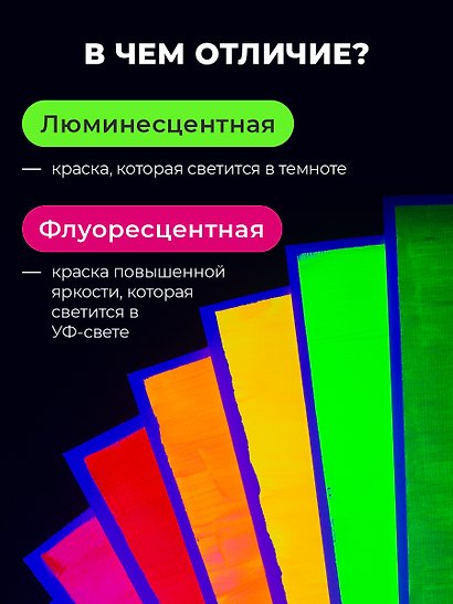 Краски акриловые 8 цветов 12 мл флуоресцентные, Малевичъ - фото 9