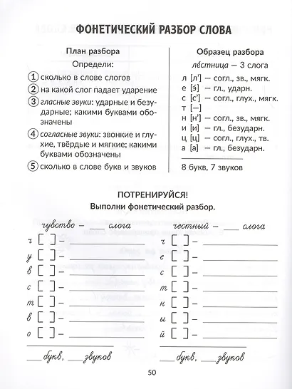 Все правила русского языка с наглядными примерами, контрольными и тренировочными упражнениями. 1-4 классы - фото 3