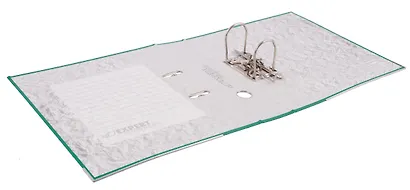 Папка архивная 70мм А4 зеленая, бумвинил, прозр.карман, - фото 3