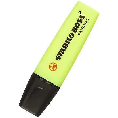 Текстовыделитель Stabilo, Boss Original, желтый 2-5 мм - фото 1