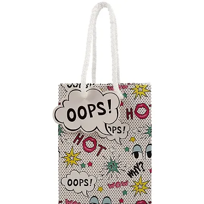 Пакет А6 15*12*6 Comics жен., бум.мат.ламинат, ассорти - фото 3