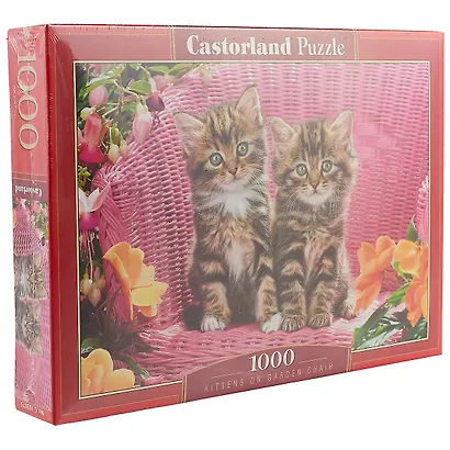 Пазл Castorland Котята на стуле 1000 эл., 68*47см. C-103775 - фото 2