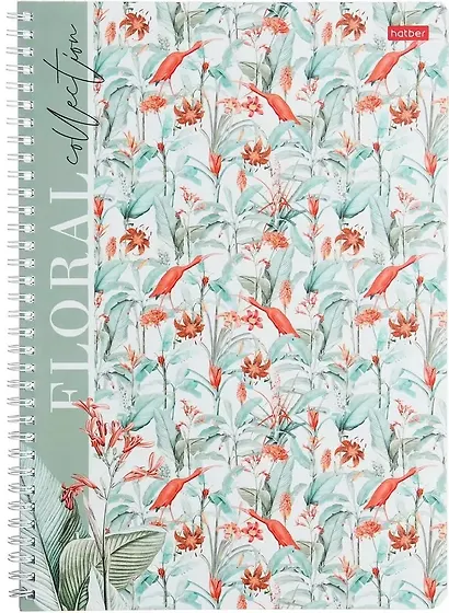 Тетрадь в клетку Hatber, Floral collection, А4, 80 листов, в ассортименте - фото 5