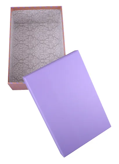 Коробка подарочная "Полосочки" 21*14*8.5см. картон - фото 2