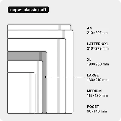 Книга для записей "Classic Soft" А5 96 листов клетка - фото 11