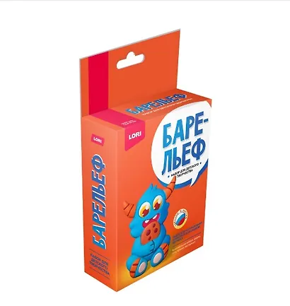 Набор для творчества LORI. Барельеф из гипса "Монстрик - сладкоежка" - фото 1