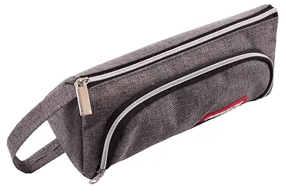 Пенал-косметичка "Private", 2 отделения, серый, 21х8.5х8.5 см - фото 3