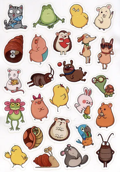 Домашние животны. 100 наклеек - фото 4