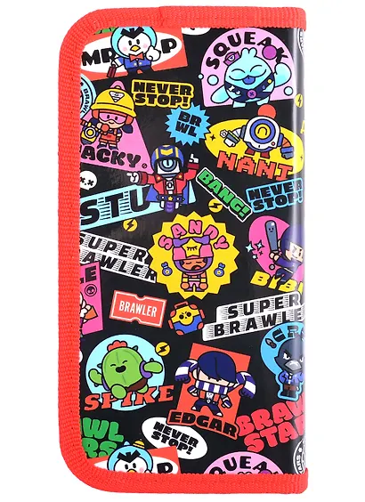 Пенал 1отд. "Brawl Stars. Black edition" 190*90, лам.картон, молния, инд.уп. - фото 3