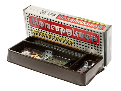 Конструктор металлический  N6 (для уроков труда), 80 элементов - фото 4