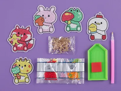 Набор для творчества "Алмазные брелоки. Друзья" 5 шт. - фото 2