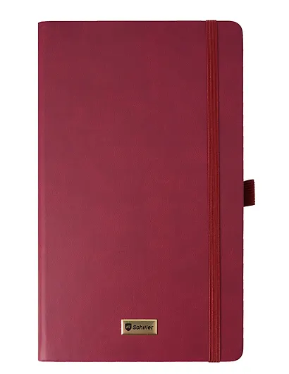 Книга для записей А5- 160л лин. "Classic" бордовая, 7БЦ, Schiller - фото 1