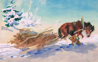 Мужичок с ноготок (Рисунки В. Ладягина) - фото 4