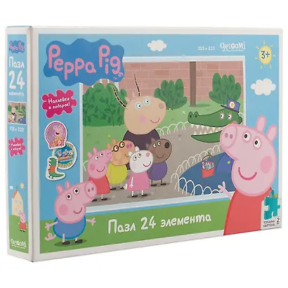 Пазл 24 эл. Свинка Пеппа. День в зоопарке - фото 2