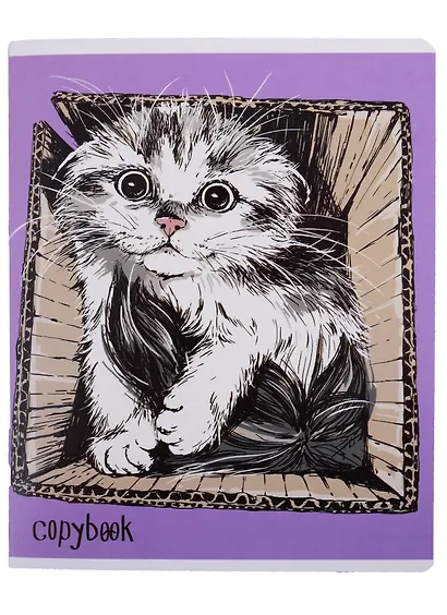Тетрадь в клетку Феникс+, "Жизнь котов", 48 листов, в ассортименте - фото 5