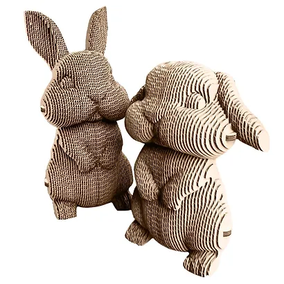 Картонный 3D конструктор QBRIX "Ушастая Парочка" - фото 2