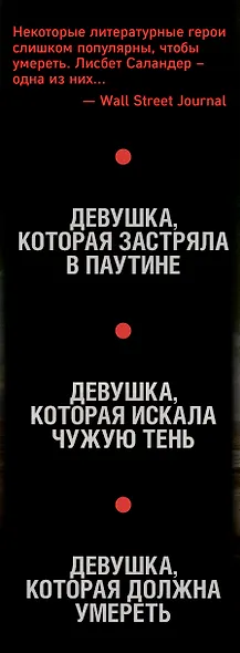 Девушка, которую звали Лисбет Саландер. Комплект из 3 книг (Девушка, которая застряла в паутине. Девушка, которая искала чужую тень. Девушка, которая должна умереть) - фото 5
