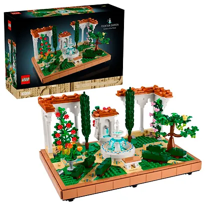 10359 Конструктор LEGO Icons Сад с фонтаном, 1302 деталей, возраст 18+ - фото 1