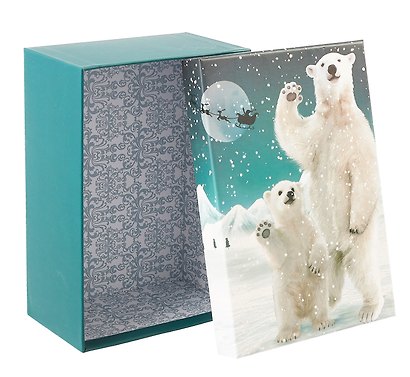 Коробка подарочная "Мишки" НГ, 21*14*8.5, картон - фото 2