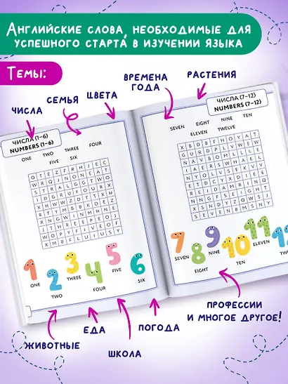 Английский язык. Найди слова - филворды. 1 класс - фото 6