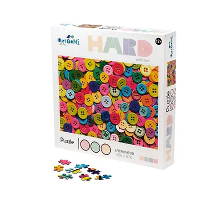 Пазл Hard "Пуговки", 1000 элементов - фото 2