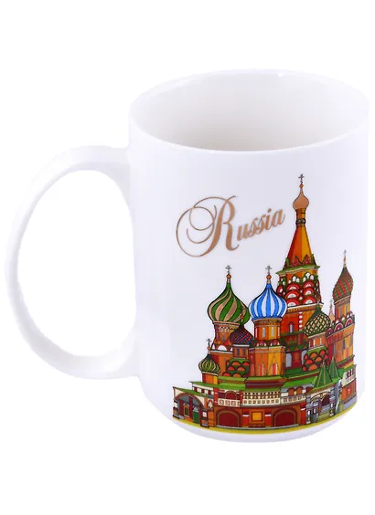 Кружка Москва ХВБ 500мл фарфор цв.рисунок (060-50-19-CL) - фото 2