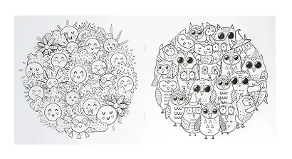 Раскраска-антистресс. Весёлые друзья - фото 3