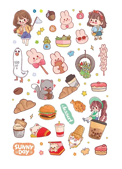 Наклейки Kawaii Club (голубая обложка) - фото 5