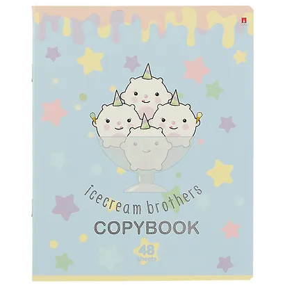 Тетрадь в клетку Альт, "Мороженки", 48 листов, в ассортименте - фото 3