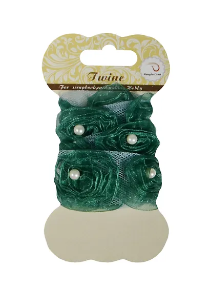 Лента декоративная с бусинками 1/2 yard 3.2 cm (T004) - фото 1