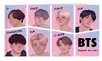 Тетрадь для нот Эксмо, BTS, А5, 8 листов - фото 2