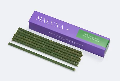 Магические зеленые свечи с базиликом Maluna (7шт) (Деньги,Финансы,Благополучие) (2026) - фото 1