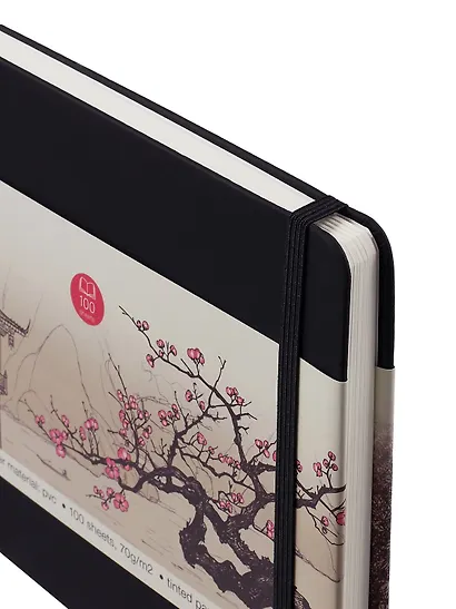 Скетчбук А5 (14,5*21,2) 100л "Make your mark" черн.тв.переплет, резинка, ляссе, инд.уп. - фото 14