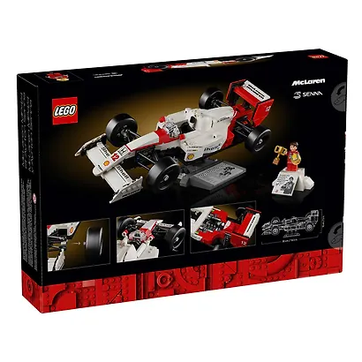 LEGO Icons: Гоночный автомобиль McLaren MP4/4 и Айртон Сенна, 693 детали (10330) - фото 3