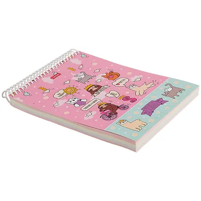 Блокнот А5 160л нелин. "Мечтатели" трехцв.тонир.блок, пласт.спираль, мел.картон, УФ-лак - фото 2