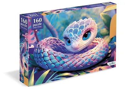 Пазл "Розовая змейка". 160 элементов - фото 1