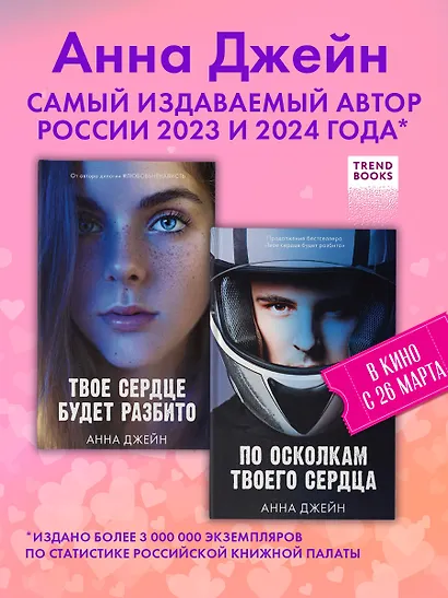 Комплект книг Анны Джейн "По осколкам твоего сердца", "Твое сердце будет разбито" - фото 2