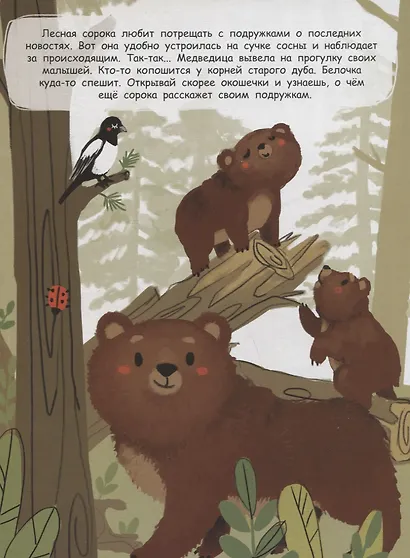 В лесу. Книжка с окошками - фото 5