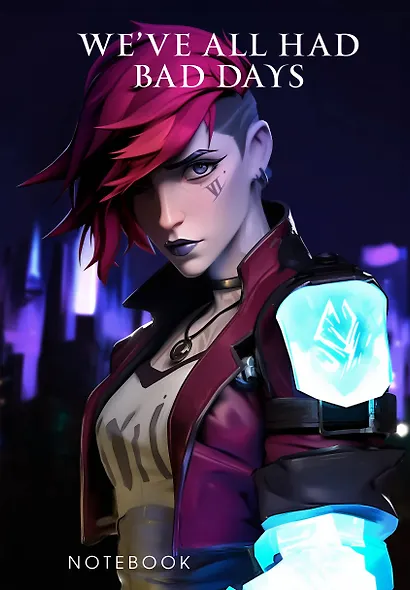 Книга для записей А5 64л лин. "We've all had bad days" - фото 1