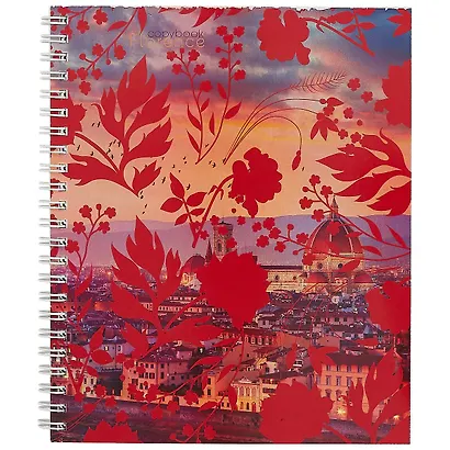 Тетрадь в клетку Unnika, "Сквозь лепестки", 96 листов, в ассортименте - фото 1