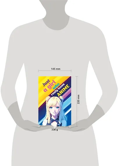 Скетчбук. Just A Girl Who Loves Anime (светлый) (138х212 мм, твердый переплет, 96 стр., офсет 160 гр.) - фото 3