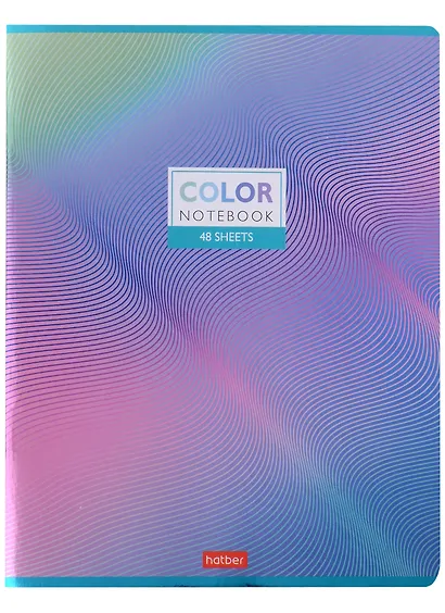 Тетрадь общая «Color» в ассортименте, 48 листов в клетку, A5 - Hatber - фото 6