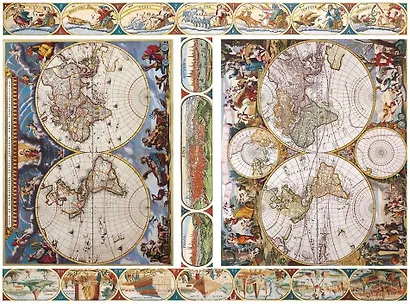 ДРУГИЕ ЛЮДИ Рисовая бумага А4 Карта мира 2 na4181 - фото 1